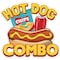 Signmission Hot Dog Combo Decal Concession Stand Food Truck Sticker, D-DC-16 Hot Dog Combo19 D-DC-16 Hot Dog Combo19 - alternate 1